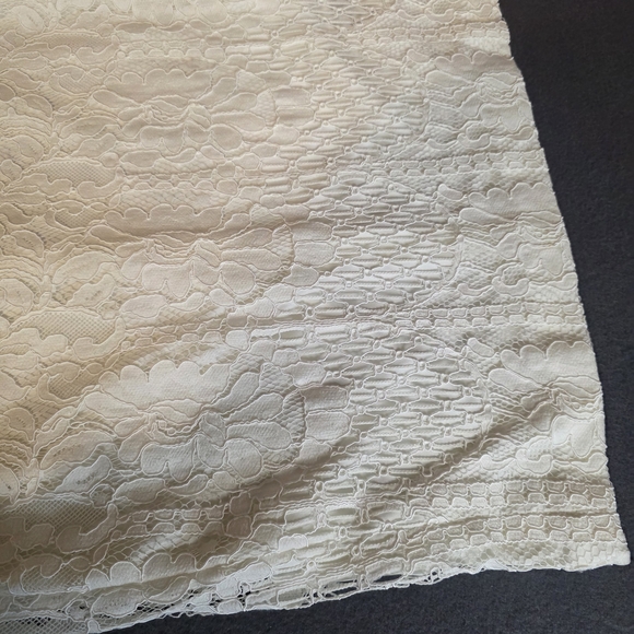 Lauren Ralph Lauren White Lace Dress Short Sz 8 Lined Chic Cocktail Prom Preppy - Picture 13 of 13